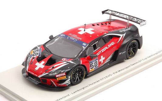 SCALE MODEL COMPATIBLE WITH LAMBORGHINI HURACAN GT3 N.58 VALLELUNGA 2019 C.LENZ-P.NIEDERHAUSER 1:43 SPARK MODEL S9609