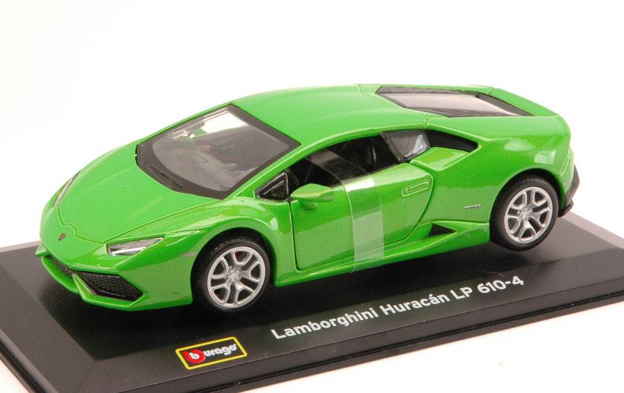 MODELLINO IN SCALA COMPATIBILE CON LAMBORGHINI HURACAN LP 610-4 2014 GREEN 1:32 BURAGO BU43063