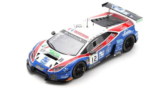 SCALE MODEL COMPATIBLE WITH LAMBORGHINI HURACAN N.12 24 H SPA 2018 LING-MONTI-RIZZOLI-FRASSIN.1:43 SPARK MODEL SB305