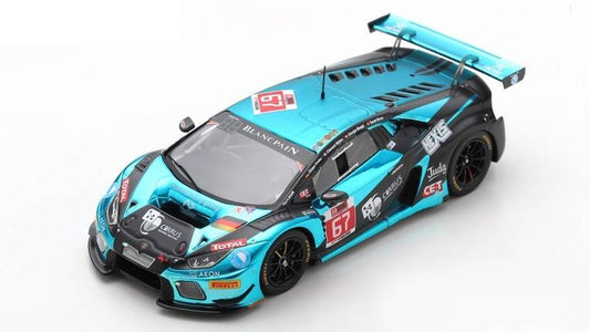 SCALE MODEL COMPATIBLE WITH LAMBORGHINI HURACAN N.67 24 H SPA 2017 MAGGI-KREBS-MATEU-BOVY 1:43 SPARK MODEL SB300