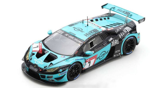 SCALE MODEL COMPATIBLE WITH LAMBORGHINI HURACAN N.7 10th 24 H NURBURGRING 2022 PEPPER-DI MARTINO-JEF SPARK MODEL SG846