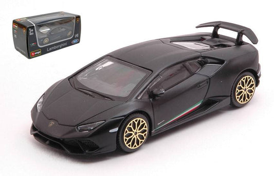 SCALE MODEL COMPATIBLE WITH LAMBORGHINI HURACAN PERFORMANTE MATT BLACK 1:43 BURAGO BU30397Z