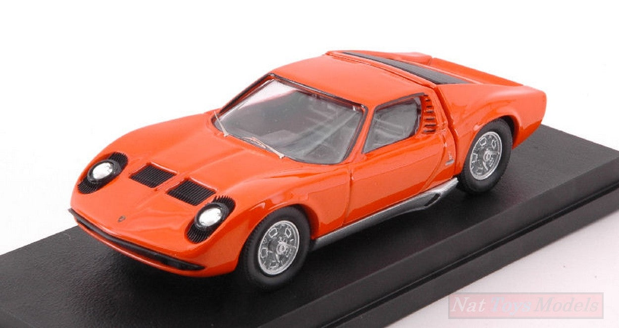 SCALE MODEL COMPATIBLE WITH LAMBORGHINI MIURA BERTONE P400 1966 ORANGE 1:43 RIO RI4583