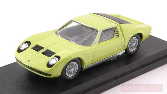 SCALE MODEL COMPATIBLE WITH LAMBORGHINI MIURA BERTONE P400S 1966 LIME GREEN 50th ANNIVERSARY 1:43 RIO RI4584