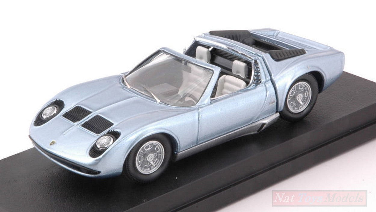 MODELLINO IN SCALA COMPATIBILE CON LAMBORGHINI MIURA ROADSTER BERTONE MOTOR SHOW BRUXELLES 1968 1:43 RIO RI4579