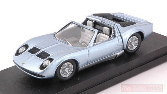 MODELLINO IN SCALA COMPATIBILE CON LAMBORGHINI MIURA ROADSTER BERTONE MOTOR SHOW BRUXELLES 1968 1:43 RIO RI4579