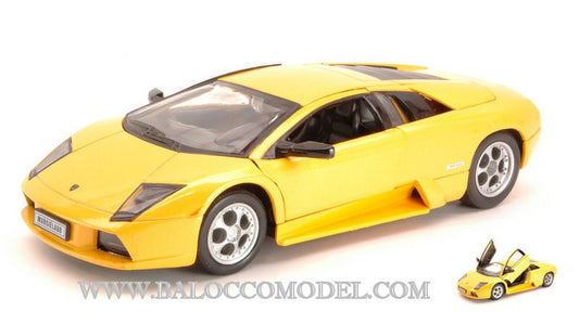SCALE MODEL COMPATIBLE WITH LAMBORGHINI MURCIELAGO 2001 YELLOW 1:24 WELLY WE0299