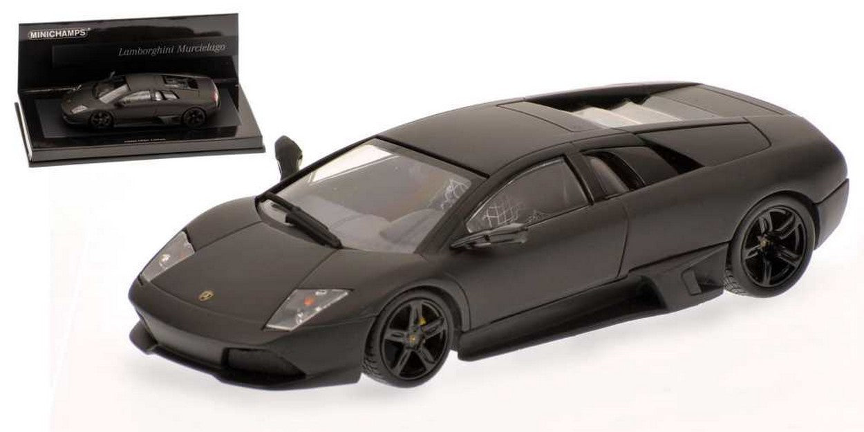 SCALE MODEL COMPATIBLE WITH LAMBORGHINI MURCIELAGO 2006 MATT BLACK 1:43 MINICHAMPS PM436103921