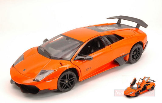 SCALE MODEL COMPATIBLE WITH LAMBORGHINI MURCIELAGO LP670-4 SV 2009 ORANGE 1:24 RASTAR RAT39300O