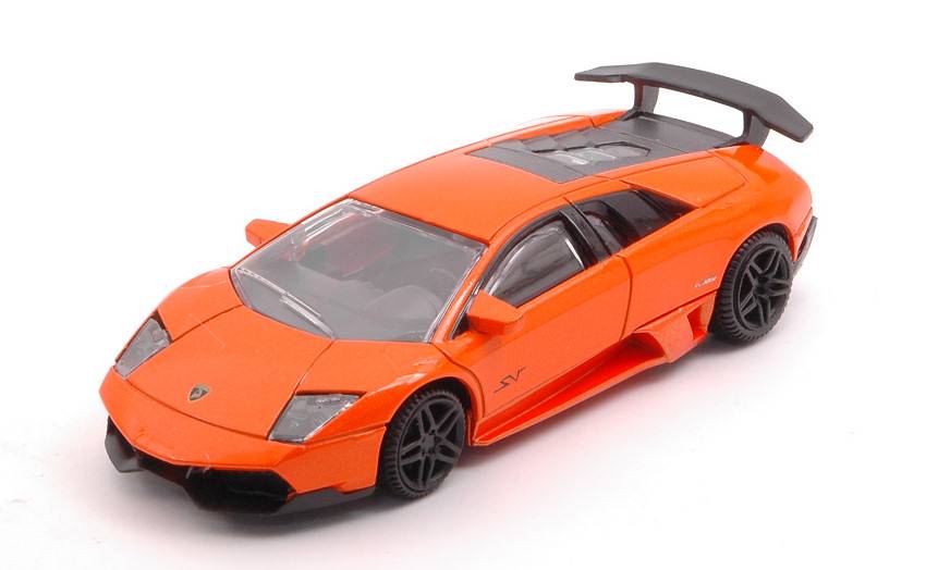 SCALE MODEL COMPATIBLE WITH LAMBORGHINI MURCIELAGO LP670-4 SV ORANGE/BLACK 1:43 RASTAR RAT39500OR