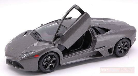 SCALE MODEL COMPATIBLE WITH LAMBORGHINI REVENTON 2007 GRAY BARRA 1:24 BURAGO BU21041G