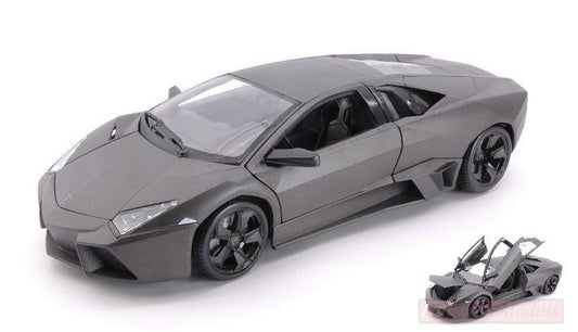SCALE MODEL COMPATIBLE WITH LAMBORGHINI REVENTON GRAY BARRA 1:18 BURAGO BU11029G