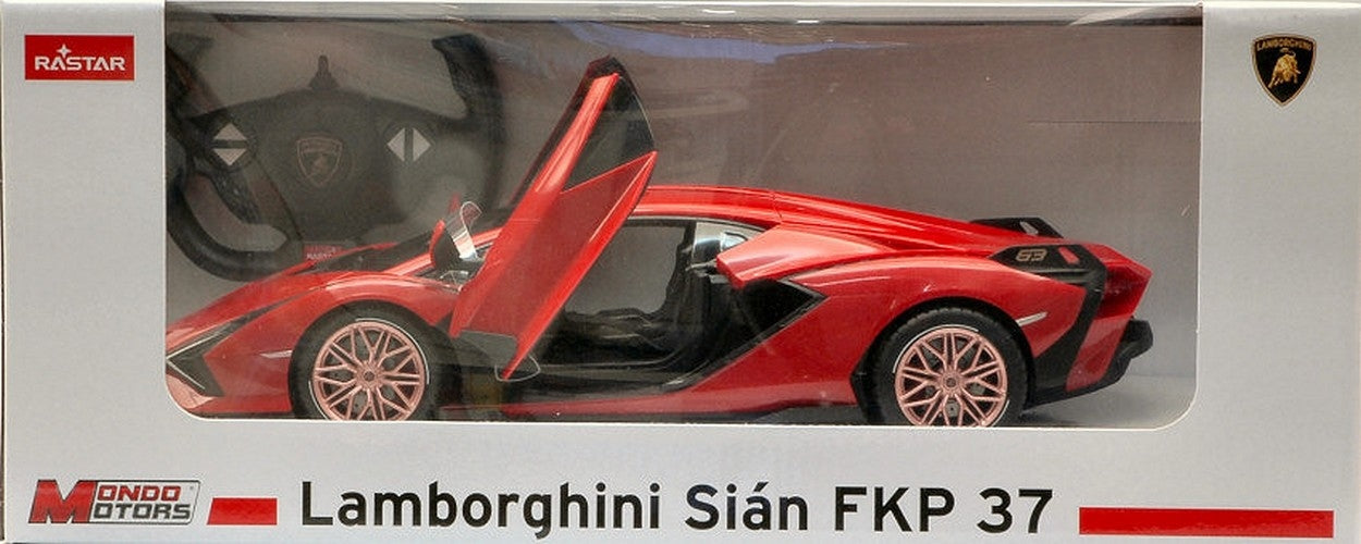 MODELLINO IN SCALA COMPATIBILE CON LAMBORGHINI SIAN RED RADIOCOMANDO 1:14 MONDO MOTORS MM63661R