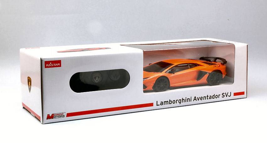 SCALE MODEL COMPATIBLE WITH LAMBORGHINI SVJ 2020 ORANGE RADIO CONTROL 1:24 MONDO MOTORS MM63635OR