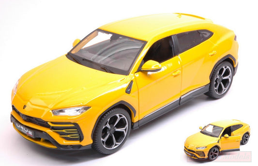 MODELLINO IN SCALA COMPATIBILE CON LAMBORGHINI URUS 2018 YELLOW 1:24 MAISTO MI31519Y