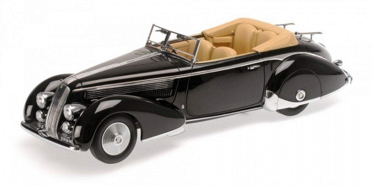 MODELLINO IN SCALA COMPATIBILE CON LANCIA ASTURA 233 CORTO 1936 BLACK 1:18 MINICHAMPS PM107125332