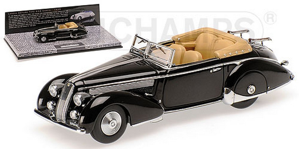 MODELLINO IN SCALA COMPATIBILE CON LANCIA ASTURA TIPO 233 CORTO 1936 BLACK 1:43 MINICHAMPS PM437125332
