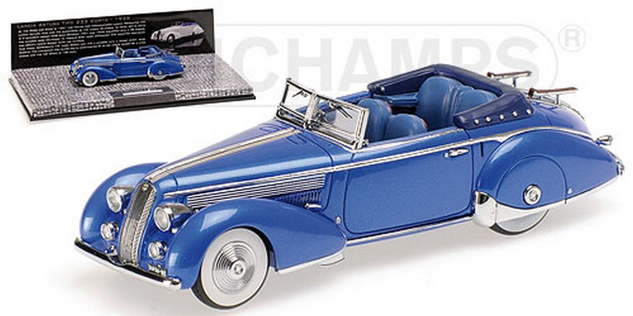 MODELLINO IN SCALA COMPATIBILE CON LANCIA ASTURA TIPO 233 CORTO 1936 BLUE 1:43 MINICHAMPS PM437125331