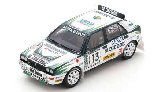 MODELE REDUIT COMPATIBLE AVEC LANCIA DELTA HF EVO N.13 4ème RALLYE 1000 LACS 1993 T.MAKINEN-S.HARJANNE SPARK MODEL S9027