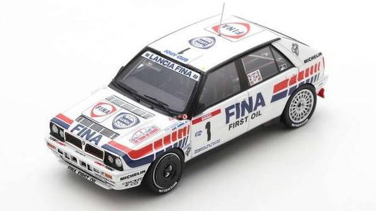 MODELE REDUIT COMPATIBLE AVEC LANCIA DELTA HF N.1 2ème TDCORSE RALLY DE FRANCE 1991 D.AURIOL-B.OCELLI SPARK MODEL S9009
