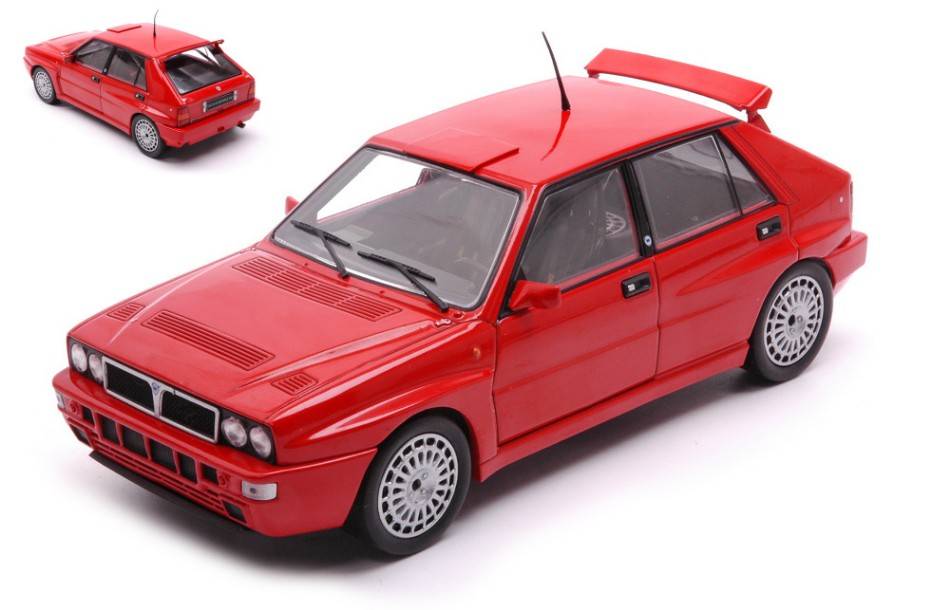 SCALE MODEL COMPATIBLE WITH LANCIA DELTA INTEGRALE 16V RED 1:24 WHITEBOX WB124134