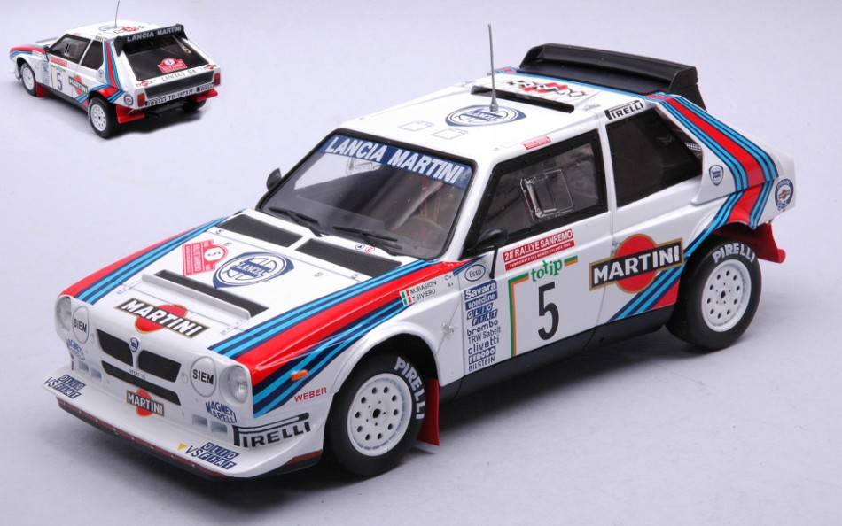 SCALE MODEL COMPATIBLE WITH LANCIA DELTA S4 N.5 RALLY SAN REMO 1986 BIASION-SIVIERO 1:24 IXO MODEL 24RAL022B