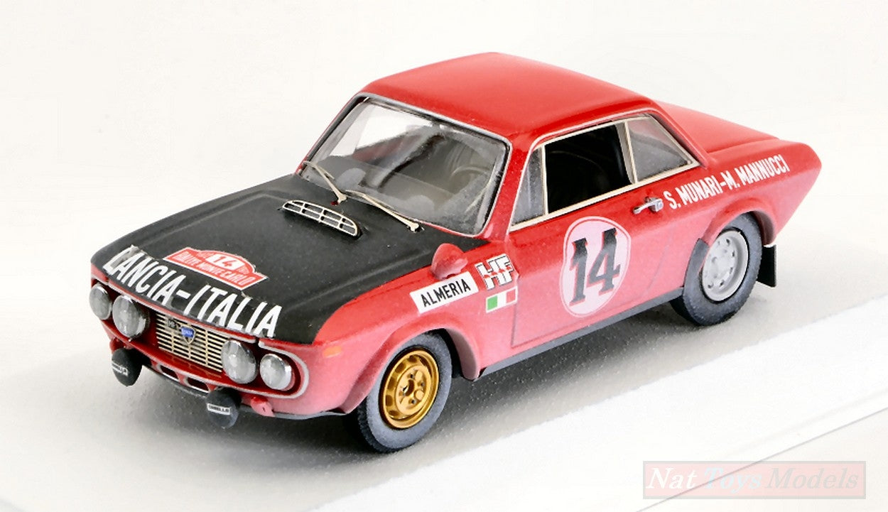 SCALE MODEL COMPATIBLE WITH LANCIA FULVIA COUPE 1.6 HF N.14 WINNER MONTE CARLO 1972 MUNARI-MANNUCCI BEST BT9748