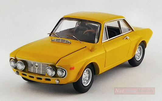 MODELLINO IN SCALA COMPATIBILE CON LANCIA FULVIA COUPE' 1600 HF FANALONE 1968 YELLOW 1:43 BEST MODEL BT9677