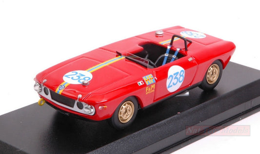 SCALE MODEL COMPATIBLE WITH LANCIA FULVIA F&amp;M HF N.238 9th T.FLORIO 1969 S.MUNARI-R.AALTONEN 1:43 BEST MODEL BT9698