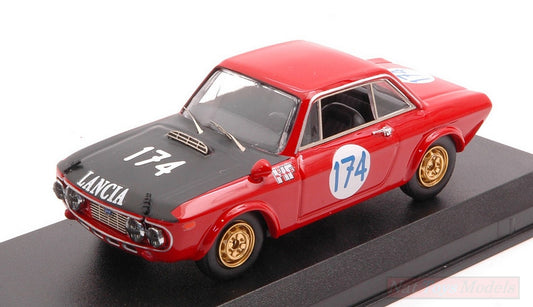 SCALE MODEL COMPATIBLE WITH LANCIA FULVIA HF N.174 WINNER CL.TARGA FLORIO 1970 MUNARI-MAGLIOLI 1:43 BEST MODEL BT9778