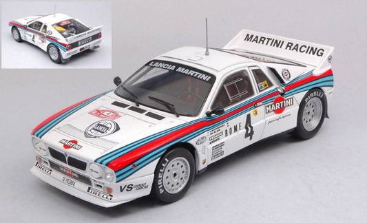 MODELLINO IN SCALA COMPATIBILE CON LANCIA RALLY 037 N.4 MARTINI RALLY MONTE CARLO 1983 ALEN/KIVIMAKI 1:24 IXO MODEL 24RAL015B