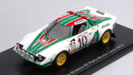 SCALE MODEL COMPATIBLE WITH LANCIA STRATOS HF N.10 MONTE CARLO 1976 S.MUNARI-S.MAIGA 1:43 SPARK MODEL S9082