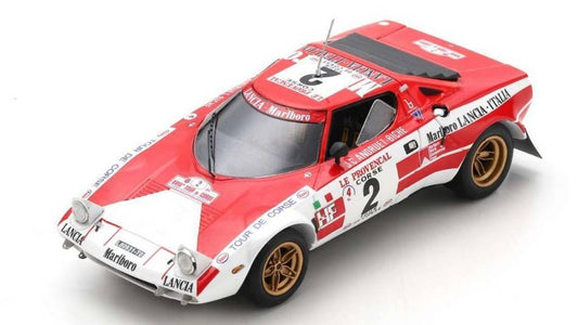 MODELE REDUIT COMPATIBLE AVEC LANCIA STRATOS HF N.2 VAINQUEUR TOUR DE CORSE 1974 JC.ANDRUET-"BICHE" 1:43 SPARK MODEL S9074