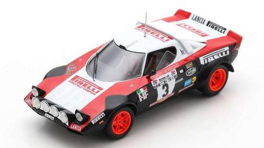 MODELE REDUIT COMPATIBLE AVEC LANCIA STRATOS HF N.3 CHAMP.EUROPE RALLYES 1978 CARELLO-PERISSINOT 1:43 SPARK MODEL S9093