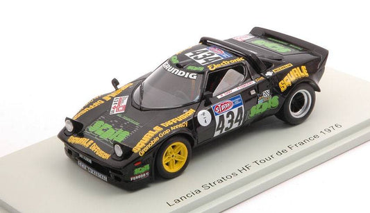 SCALE MODEL COMPATIBLE WITH LANCIA STRATOS HF N.434 TOUR DE FRANCE 1976 BRUNO SABY-F.CONCONI 1:43 SPARK MODEL S9088