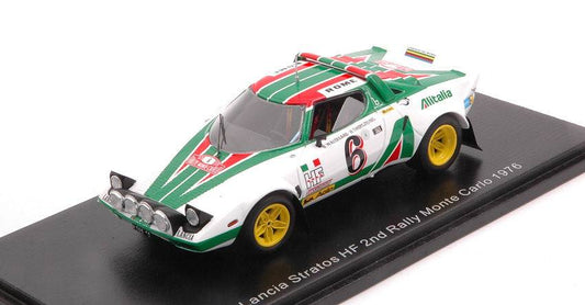 SCALE MODEL COMPATIBLE WITH LANCIA STRATOS HF N.6 2nd MONTE CARLO 1976 WALDEGARD-THORSZELIUS 1:43 SPARK MODEL S9083