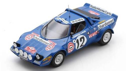 SCALE MODEL COMPATIBLE WITH LANCIA STRATOS N.12 3rd RALLY MONTE CARLO 1976 B.DARNICHE-A.MAHE' 1:43 SPARK MODEL S9084
