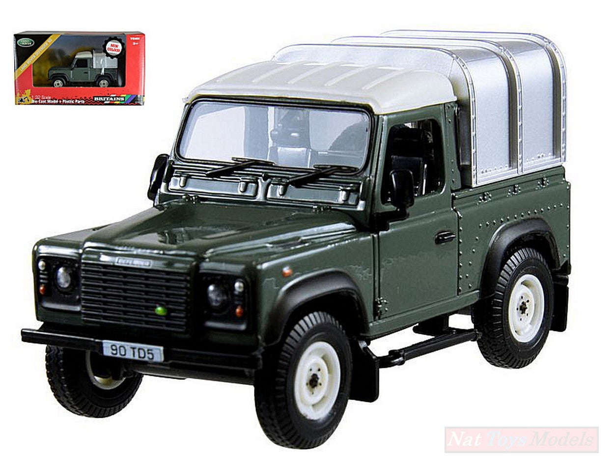 MODELLINO IN SCALA COMPATIBILE CON LAND ROVER DEFENDER 90 1:32 BRITAINS LC42732