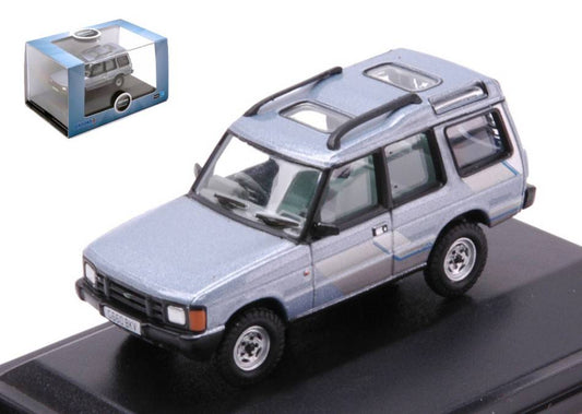 SCALE MODEL COMPATIBLE WITH LAND ROVER DISCOVERY 1 METALLIC LIGHT BLUE 1:76 OXFORD OXF76DS1002