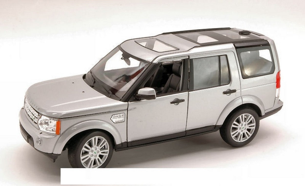 SCALE MODEL COMPATIBLE WITH LAND ROVER DISCOVERY 4 2010 SILVER 1:24 WELLY WE3797
