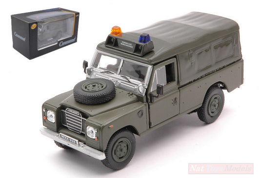 SCALE MODEL COMPATIBLE WITH LAND ROVER SERIES III 109 SOFT TOP MILITAR GREEN 1:43 CARARAMA CA4-51741