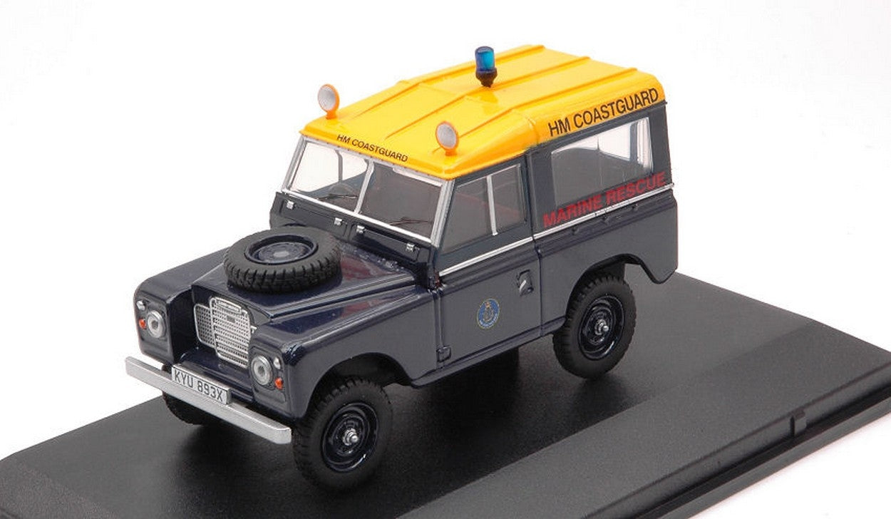 SCALE MODEL COMPATIBLE WITH LAND ROVER SERIES 3 SWB STATION WAGON HM COASTGUARD 1:43 OXFORD OXF43LR3S007