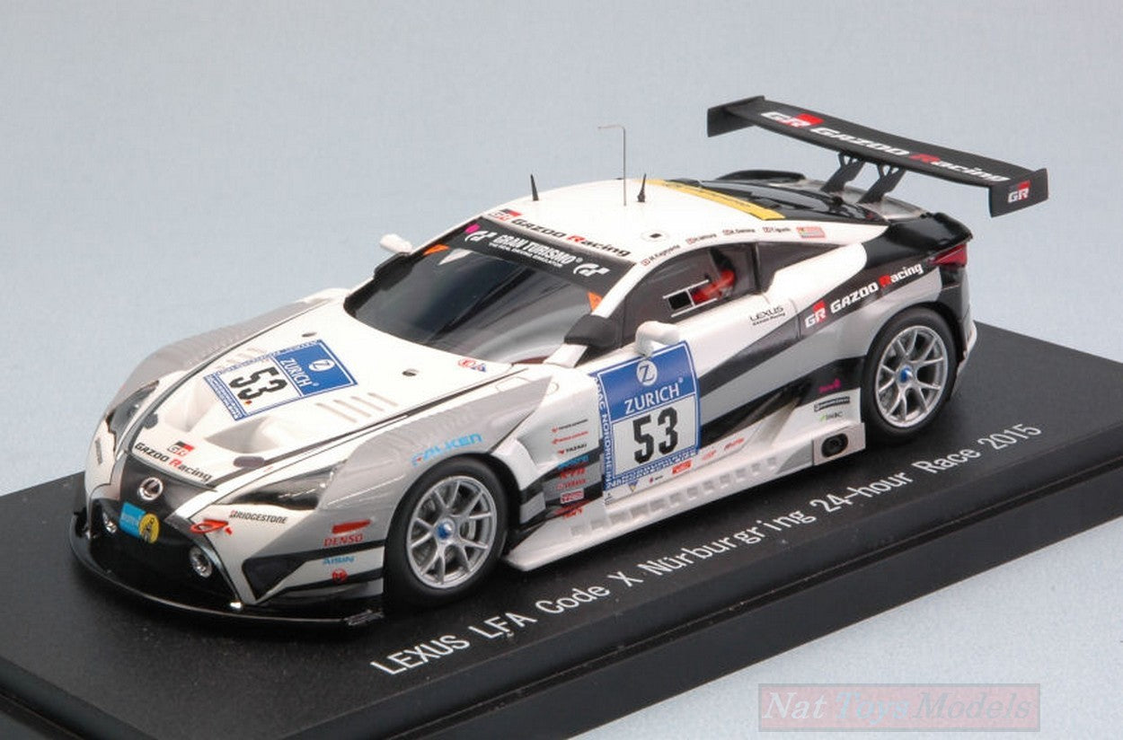 SCALE MODEL COMPATIBLE WITH LEXUS LFA N.53 14th 24 H NURBURGRING 2015 KAGEYAMA-ISHIURA-OOSHIMA 1:43 EBBRO EB45330