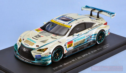 SCALE MODEL COMPATIBLE WITH LEXUS RC F GT3 N.60 3rd THAILAND SUPER GT300 2018 YOSHIMOTO-MIYATA 1:43 EBBRO EB45650