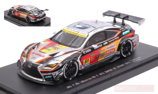 SCALE MODEL COMPATIBLE WITH LEXUS RC F N.51 3rd SUPER GT300 2017 Y.NAKAYAMA-S.TSUBOI 1:43 EBBRO EB45536
