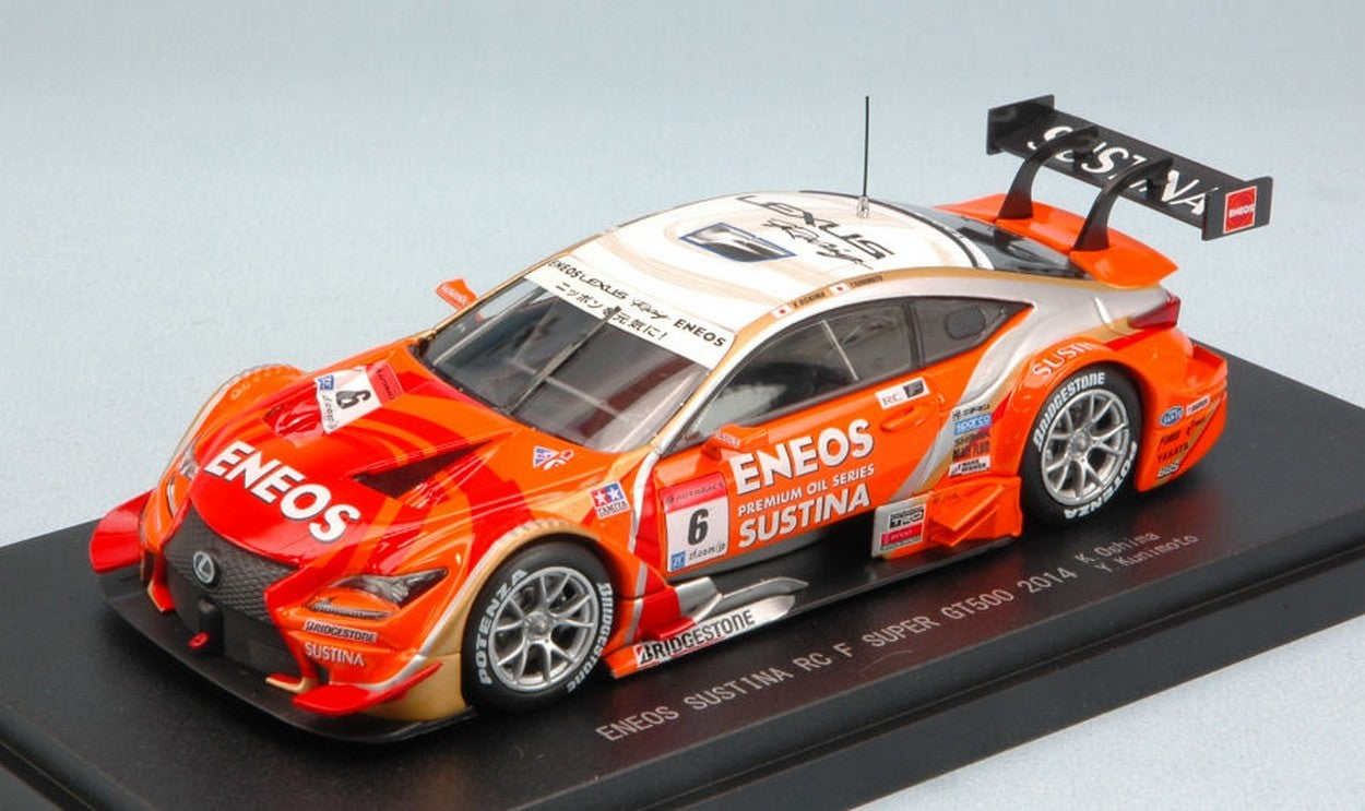 MODELLINO IN SCALA COMPATIBILE CON LEXUS RC F N.6 7th SUPER GT500 2014 K.OSHIMA-Y.KUNIMOTO 1:43 EBBRO EB45067