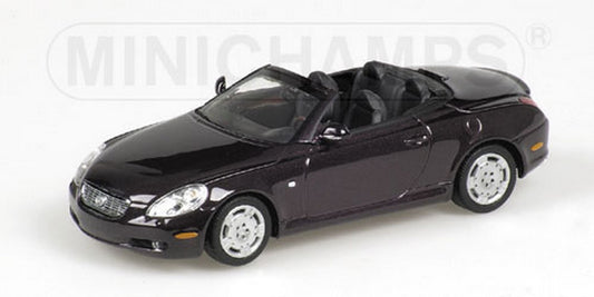 SCALE MODEL COMPATIBLE WITH LEXUS SC 430 2001 PURPLE 1:43 MINICHAMPS PM400166132