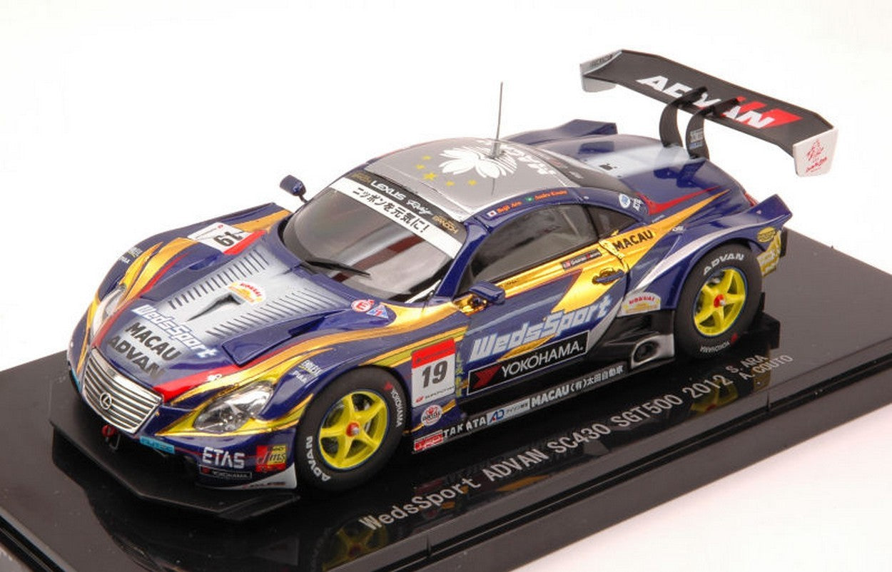 MODÈLE RÉDUIT COMPATIBLE AVEC LEXUS SC430 N.19 7ème SUPER GT500 2012 ARA-COUTO 1:43 EBBRO EB44740