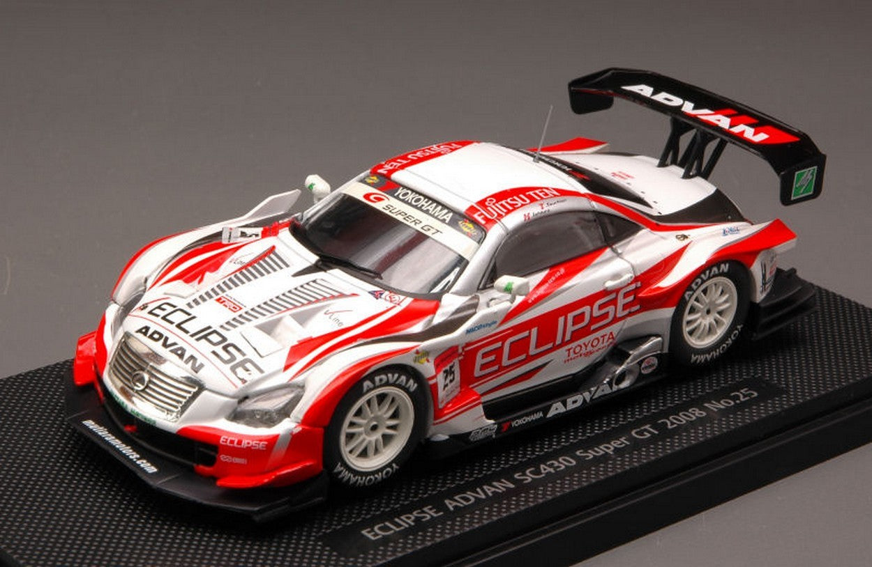 MODELLINO IN SCALA COMPATIBILE CON LEXUS SC430 N.25 ECLIPSE ADVAN SUPER GT 08 1:43 EBBRO EB44056