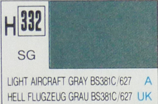 MODELING COLORS LIGHT AIRCRAFT GRAY SEMI-GLOSS ml 10 Pcs.6 GUNZE GU0332
